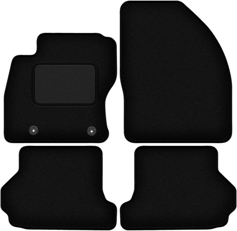 Schwarze Veloursmatten für: Ford Focus MK2 Cabrio (2006-2010)