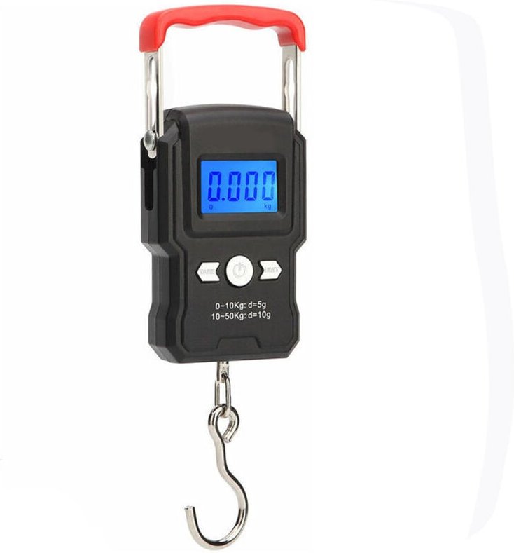 Alovez - Digitale Kofferwaage Gepäckwaage, Elektronische Hängewaage mit Angelhaken, Beleuchtetes Display, Auto-Hold Tara...