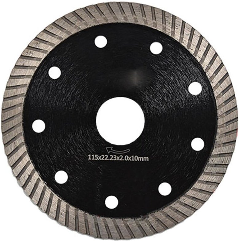 Diamond Turbo Dünne Scheibe, 115 mm/22,23 mm, Schwarz