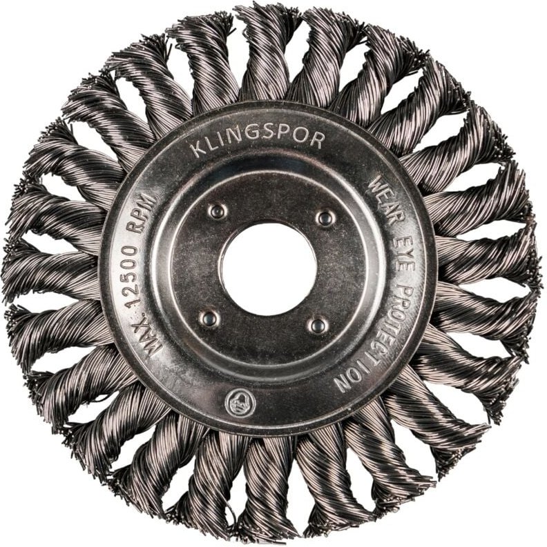 Klingspor BR 600 Z Rundbürste gezopft einreihig Anzahl Reihen 1, 178 x 14 x 22,23 mm 0,5 Stahl