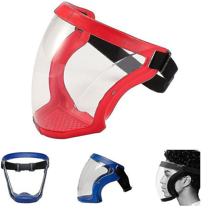 Gabrielle - Vollständiges Schutzschild-Visier, HD-klare Vollgesichtsmaske, klare, spritzwassergeschützte, dünne, atmungs...