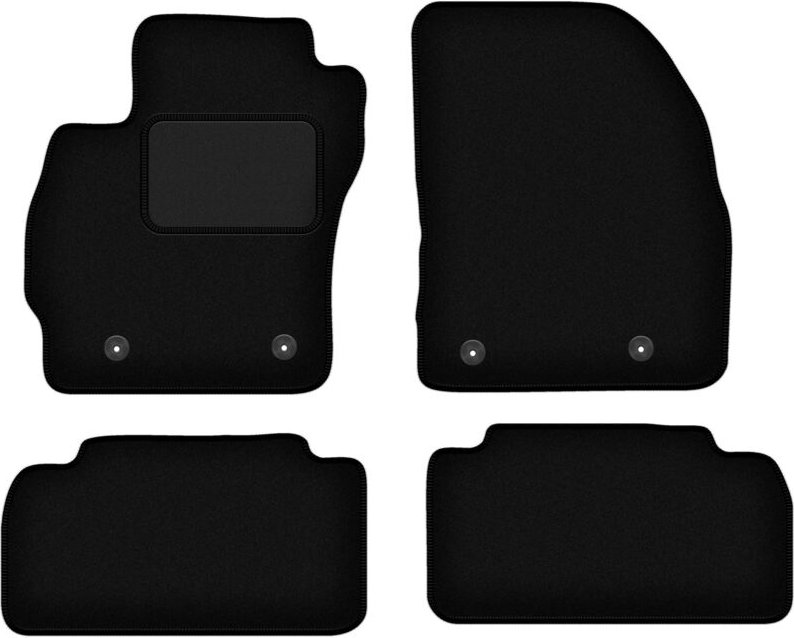Schwarze Velours-Fußmatten für: Mazda 5 II Minivan (2010-)