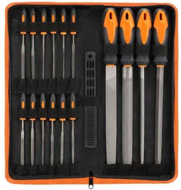 Thumbnail - 19-teiliges Feilenset, Kombination, runde Metallfeile, Stahlfeile, Schleifwerkzeug