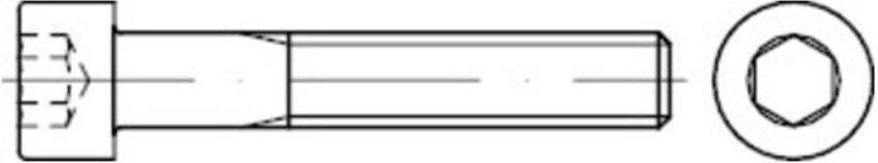Thumbnail - Din 912 Zylinderschraube, mit Innensechskant, 10.9 M6x220 hp 50 Stk
