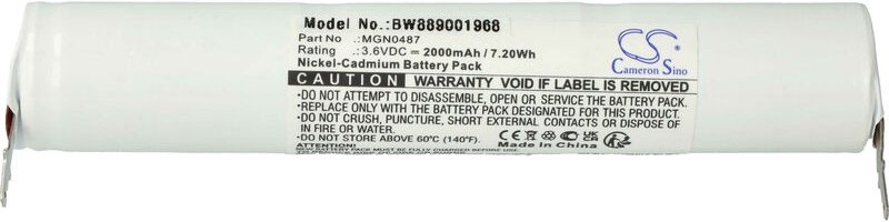 Vhbw - Akku kompatibel mit Schneider OVA58983 Fluchtweg, Notfallbeleuchtung (2000 mAh, 3,6 v, NiCd)