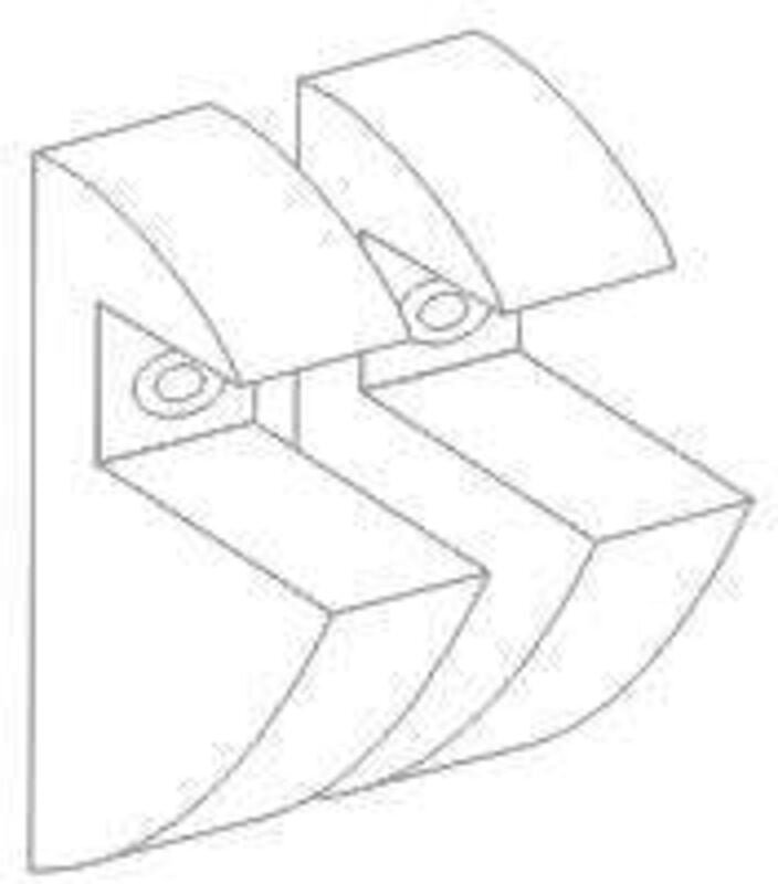 Polyclip-Set 2er Pack, transparent, 8 mm Regalhalter - Dolle