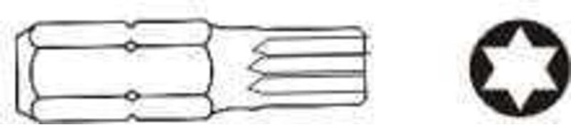 JONNESWAY TORX-SPITZE T30 x 30 mm 6-kant, 10 mm