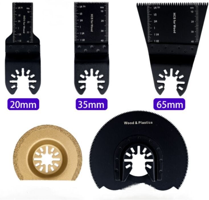 Multifunktionswerkzeug, 5 Stück Universal-Sägeblätter, oszillierendes Sägeblatt, oszillierende Schnellspanner, 20/34/65/...
