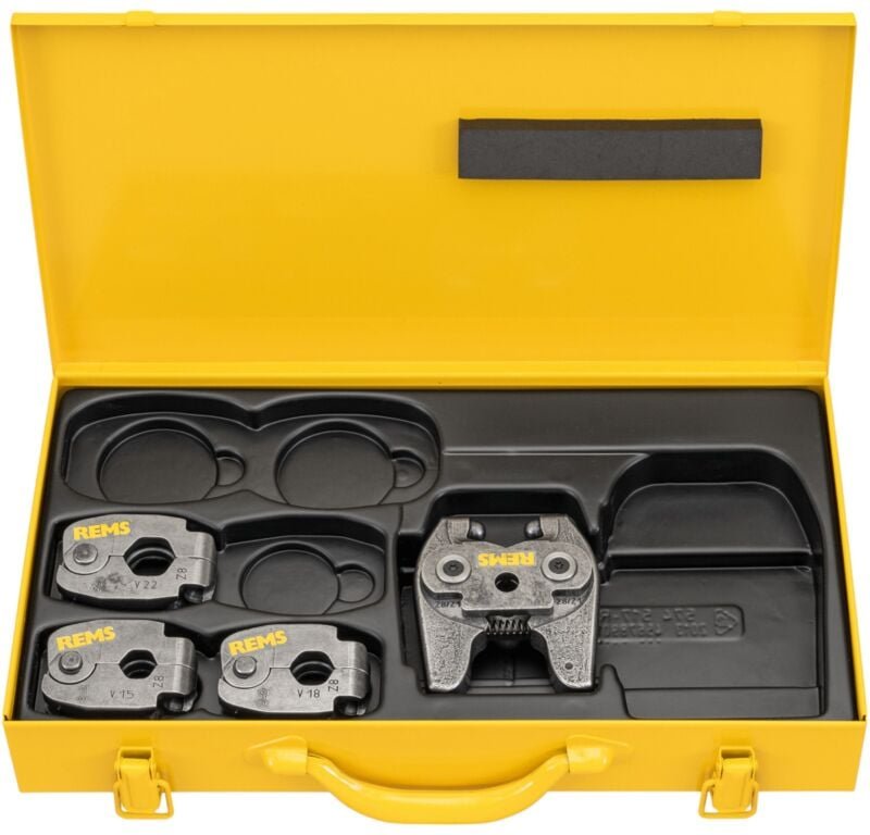 REMS Pressring Set V 15-18-22 S Mini Z8 im Stahlblechkasten ( 574612 R )