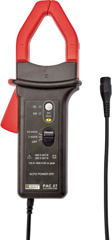 Pac 27 Stromzangenadapter Messbereich a/ac (Bereich): 0.5 - 1000 a Messbereich a/dc - Chauvin Arnoux