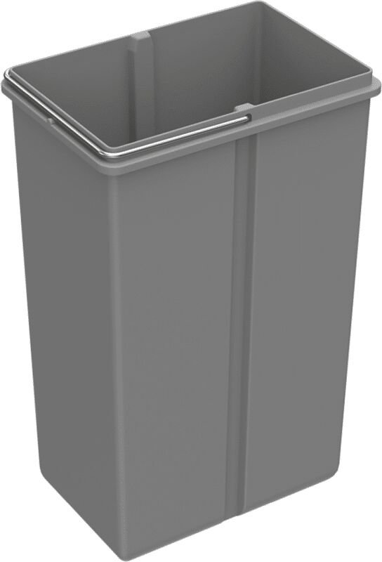 Hettich Abfallsystem-Eimer, 10l, Bin.it Trio 300 9079998, Kunststoff grau