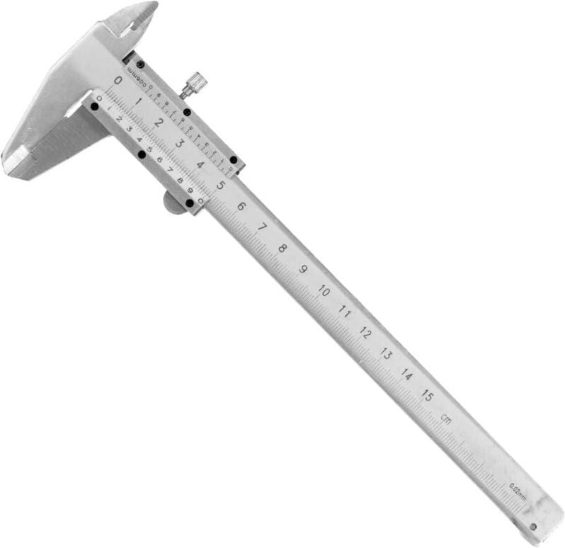 Dolaso - Messschieber, hochpräzises Messwerkzeug aus Kohlenstoffstahl, 0–150 mm, zum Messen von Länge, Tiefe, Dicke, Inn...