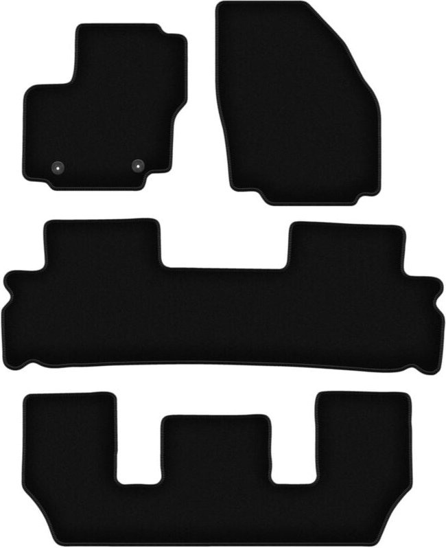 BASIC schwarze Veloursmatten für: Ford Galaxy MK2 7-Sitzer (2006-2011)