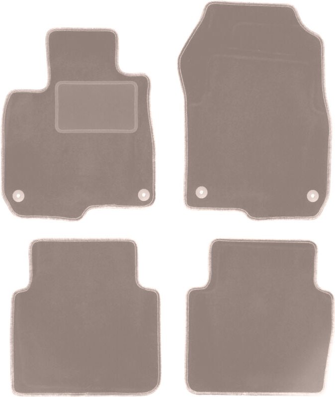 Beige Velours-Fußmatten für: Honda CR-V V SUV (2018-)