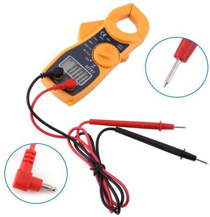 Aougo - Professionelle lcd Digital Clamp Meter Multimeter Voltmeter Amperemeter Ohmmeter Tragbare Multifunktions Langleb...