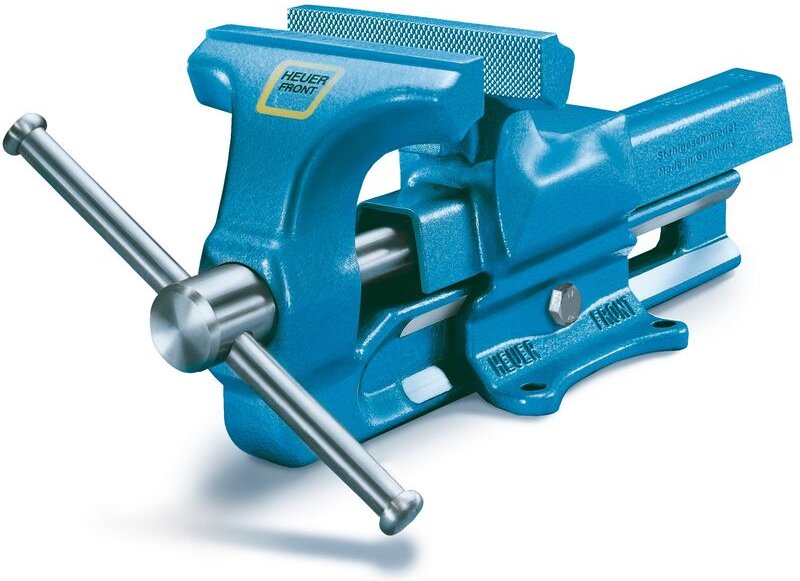 Schraubstock 100 mm, Amboss, Spannweite 0-125 mm, Werkbankschraubstock - Heuer
