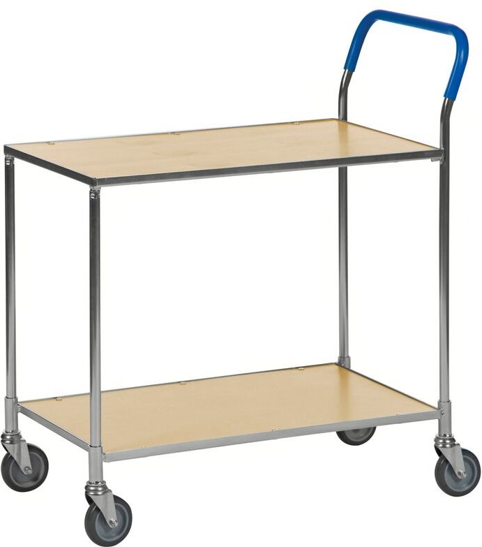 Kongamek Tischwagen mit Bremse und 760x430mm Ladefläche in Birkenoptik