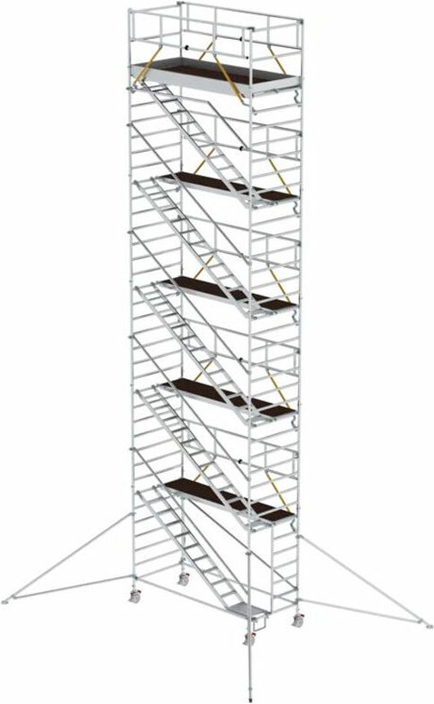 MUNK Rollgerüst SG mit Schrägaufstiegen 1,35x3,00m und Ausleger 12,35m AH