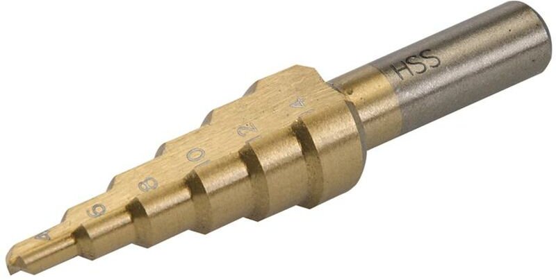 Titanbeschichteter HSS-Stufenbohrer 4–14 mm