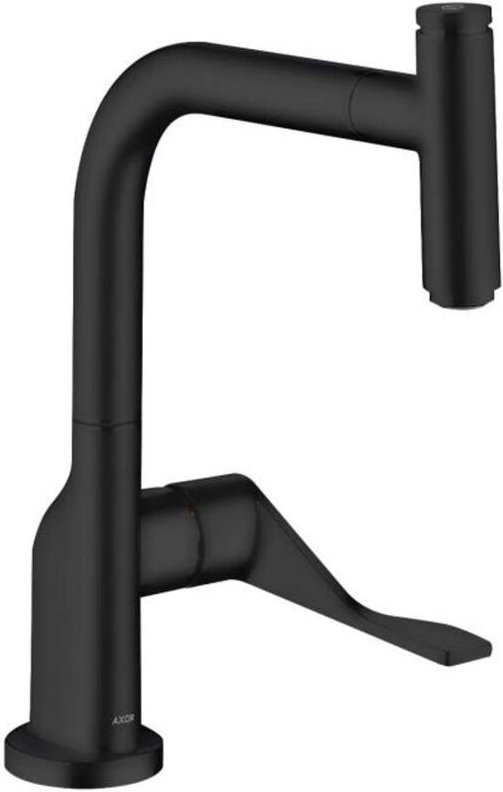 Axor Citterio - Spültischarmatur mit ausziehbarem Auslauf, schwarz matt 39861670