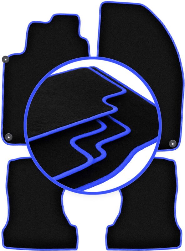 CARLUX-BLUE Autofußmatten für: Lancia Kappa Coupé (1994-2001)