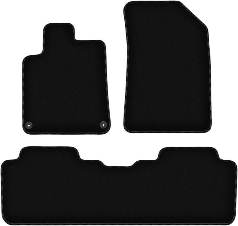 BASIC schwarze Veloursmatten für: Peugeot 407 Coupé, Limousine, Kombi, SW (2004-2011)