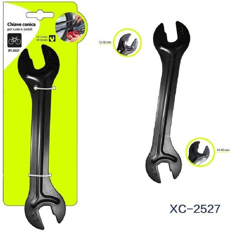 Trade Shop Traesio - Trade Shop - key a conical key for biciclect pedal rights 13-15MM und 14-16MM XC-2527 -