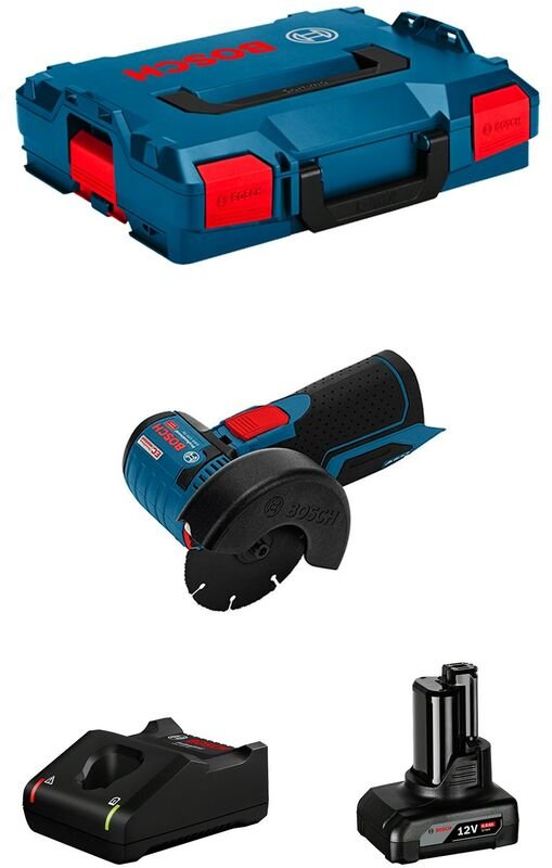 Bosch - Winkelschleifer gws 12V-76 (1 x 6,0 Ah + GAL12V-40 + L-Boxx 102)