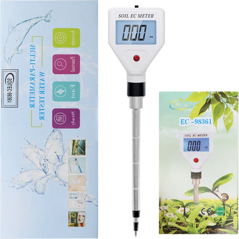 21 × 5 × 5 cm) Bodentester, Boden-EC-Tester, tragbarer Bodendetektor, Topfpflanzentester, Bodentest, Boden-Direktleitfäh...