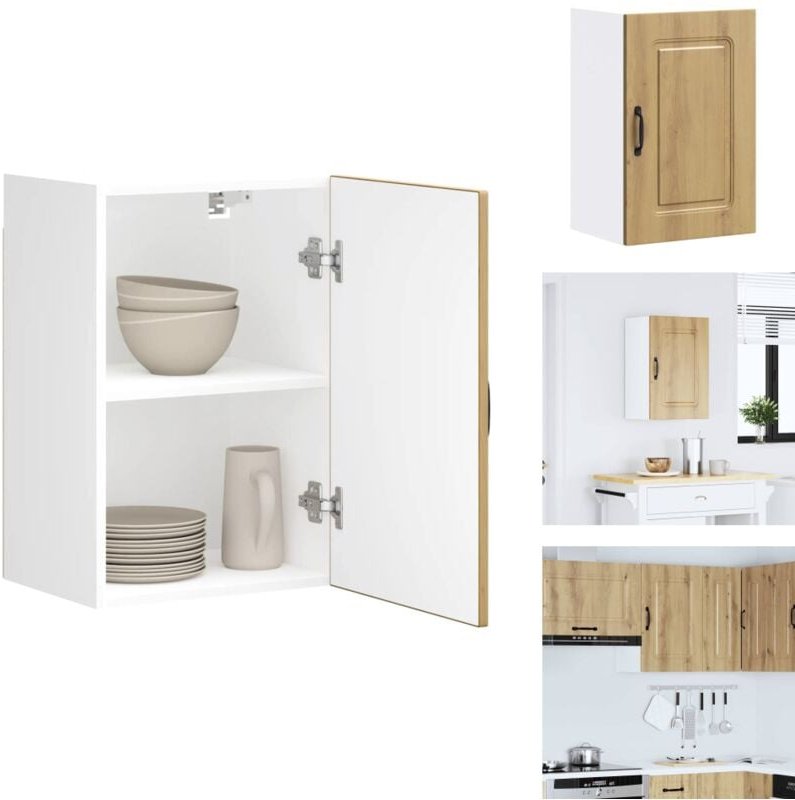 Küchen-Hängeschrank Kalmar Artisan-Eiche Holzwerkstoff - Küchen-Wandschrank - Küchen-Wandschränke - Wandschrank Küche - ...
