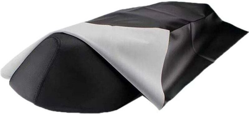 Lntyq 1PCS Motorrad-Sitzbezug, schwarzes Leder, Motorrad-Sattelbezug, universeller Leder-Sitzschutz, wasserdicht, versch...