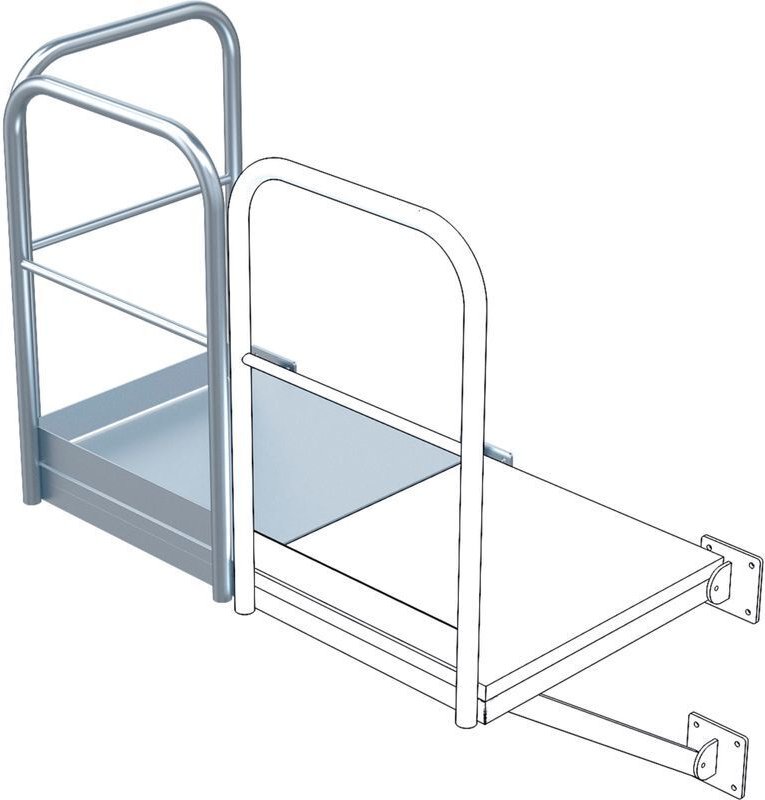 Zarges Grundpodest für Steigleiter 940x1.000mm Edelstahl