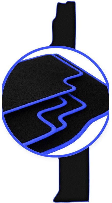 CARLUX-BLUE Autofußmatten für: VW Grand California 0 (2019-)