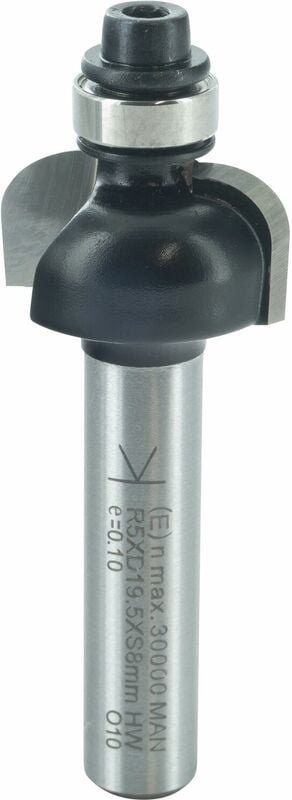 Ent Hohlkehlfräser mit Kugellager Radius 6 mm