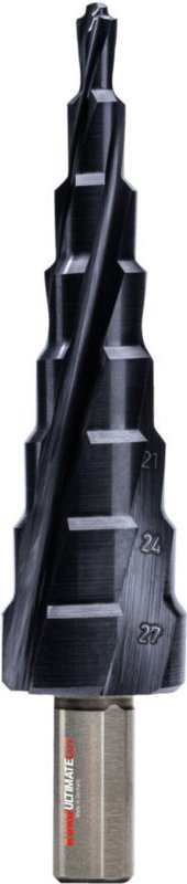 Ruko - Stufenbohrer ultimatecut Bohrber.6-27mm hss RUnaTEC Spiralnut Z.4 Stufen 8
