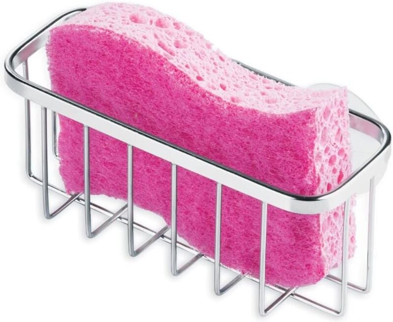 Ersandy - Gia Schwammhalter – Schwammhalter für Schwämme und Metallschwämme – Edelstahl poliert – Normal