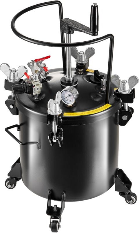 Mophorn - Druckbehälter für Sprühfarbe, 20 l/5 Gallonen Druckbehälter, 70 psi einstellbarer Druck, Stahldruckbehälter mi...
