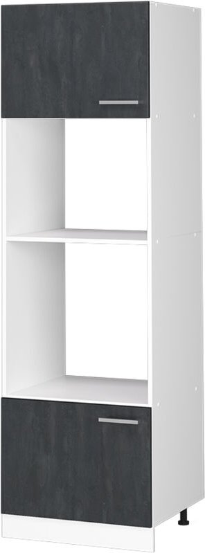 Vicco - Mikrowellenschrank R-Line, Schwarz Beton, 60 cm ohne Arbeitsplatte