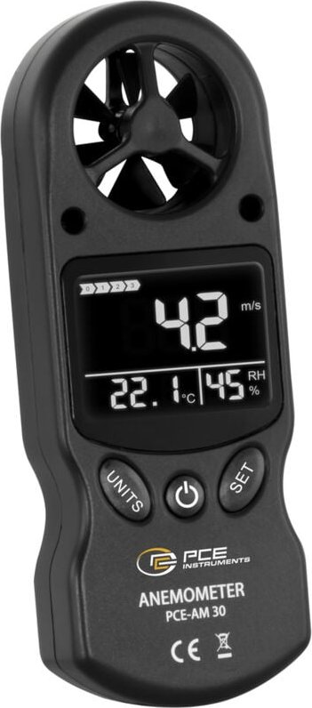Thumbnail - Pce Instruments - pce-am 30 Anemometer 0.1 bis 30 m/s mit Temperaturmessfunktion