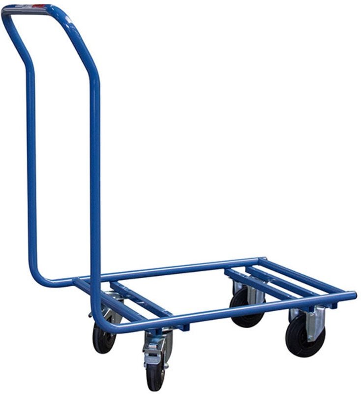 Transportwagen für Kunststoffbehälter 600x400 mm - Tragfähigkeit 200 kg - 800006449