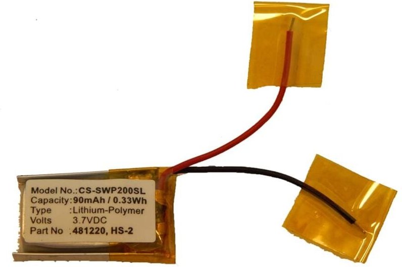 Vhbw - Akku Ersatz für Samsung AHB601218, B481220, HS-2, 481220 für Wireless Headset Kopfhörer (90mAh, 3,7V, Li-Polymer)