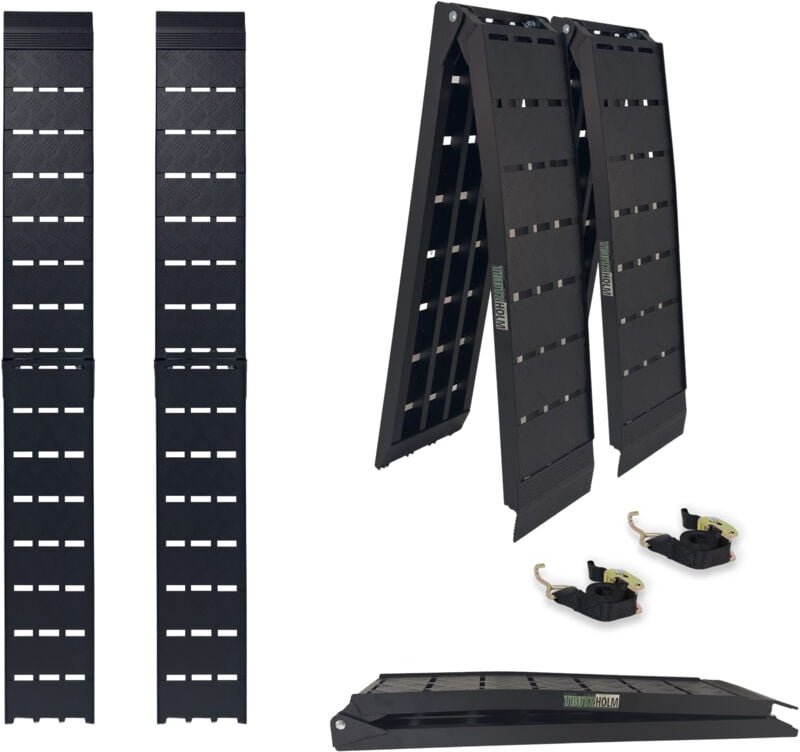 Thumbnail - Baumarktplus - Kopie von 1 x trutzholm Auffahrrampe klappbar 228cm Traglast 680kg Alu schwarz Motorradrampe Verladerampe...