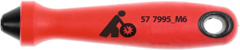 Lessmann Kunststoffgriff für Rohrbürsten mit M6 Gewindenippel, Gewinde: M6