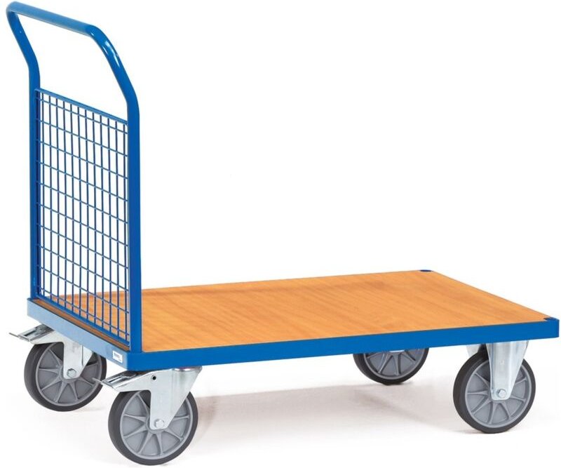 Fetra Multivario Stirnwandwagen in Buchendekor mit Drahtgitter 1000x700mm Ladefläche