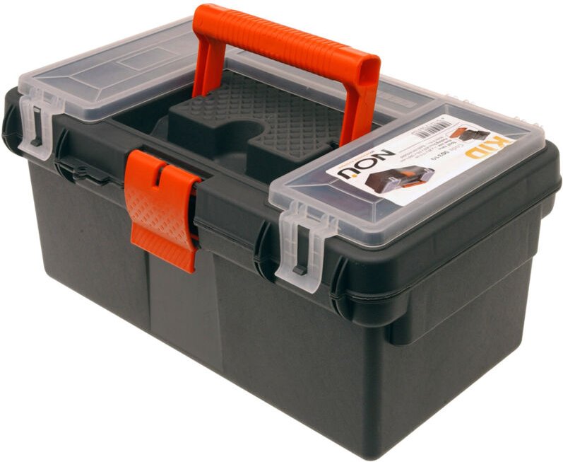 Werkzeugkiste Aufbewahrungskasten 33x21x16cm Schwarz-Y98310050