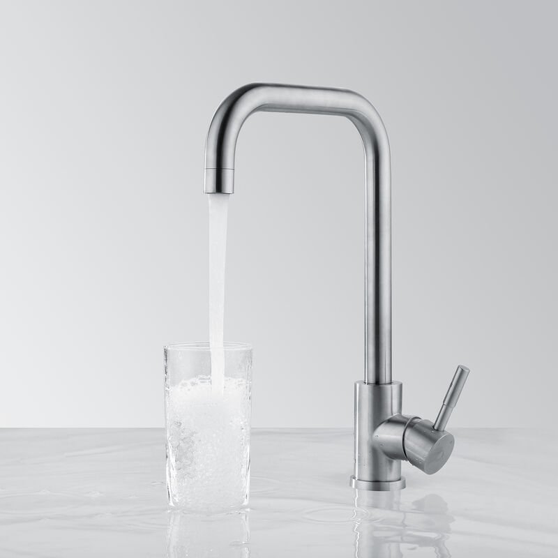 Gebürstete Küchenarmatur 360° schwenkbare Küchenarmatur Flexible Küchenarmaturen in Edelstahl 304 korrosionsbeständig - ...