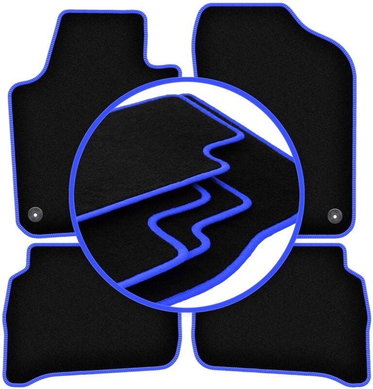 CARLUX-BLUE Autofußmatten für: Volkswagen Polo V Fließheck (2009-2017)