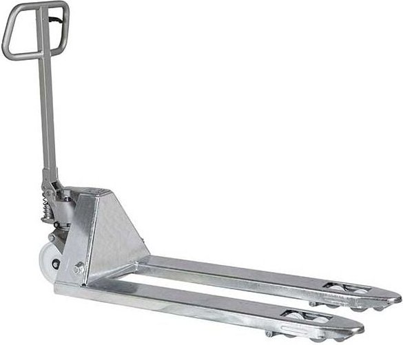 Matisère - Handhubwagen aus verzinktem Stahl – kurze Gabeln 800 x 525 mm – feuchtigkeitsbeständig - Tragfähigkeit 2,5T -...