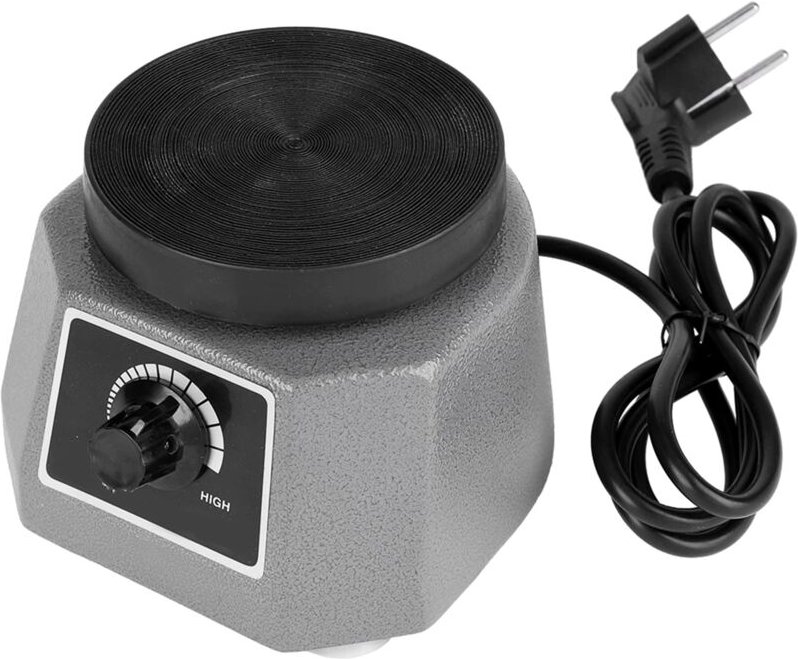 Dental Vibrator 220V 100W Gipsrüttler Runder Vibrator Shaker Oszillator Dental Lab Ausrüstung für Zahnärzte (EU-Stecker)...