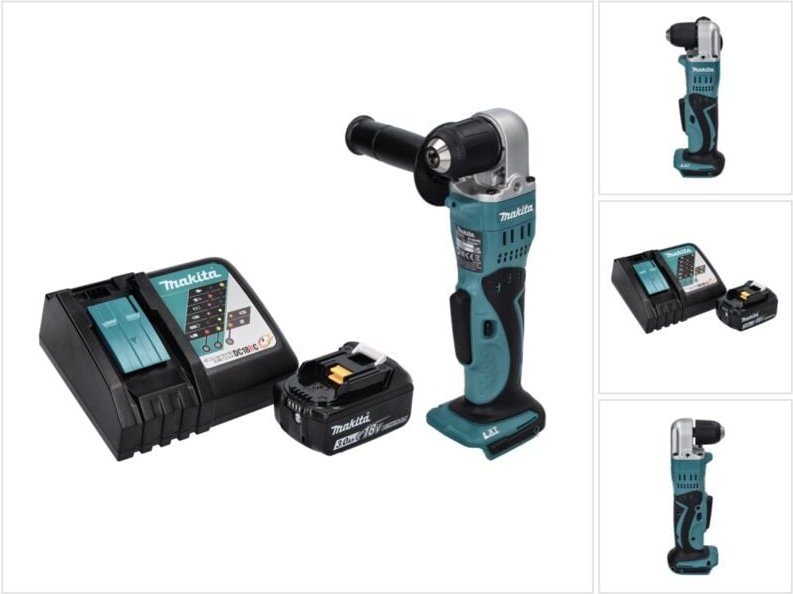 Makita DDA 351 RF1 Akku Winkelbohrmaschine 18 V 13,5 Nm + 1x Akku 3,0 Ah + Ladegerät